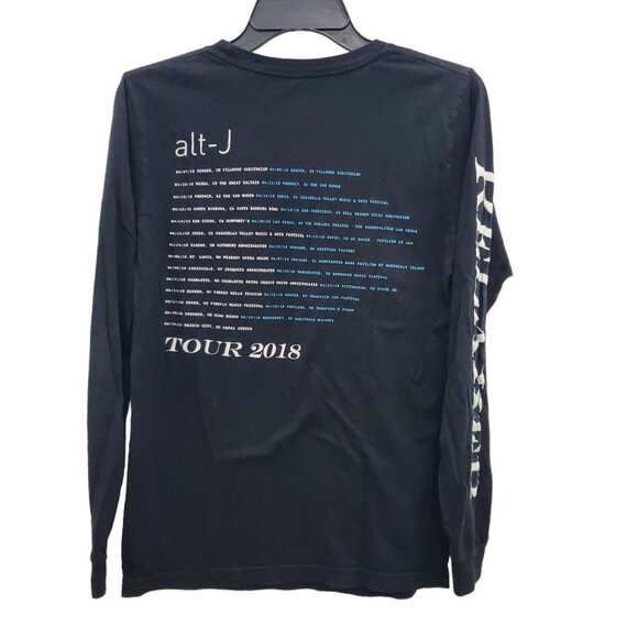 Canvas Black Alt-J Relaxer Tour 2018 North America LS Double Sided Concert Tee S - Picture 6 of 6